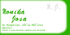 monika josa business card